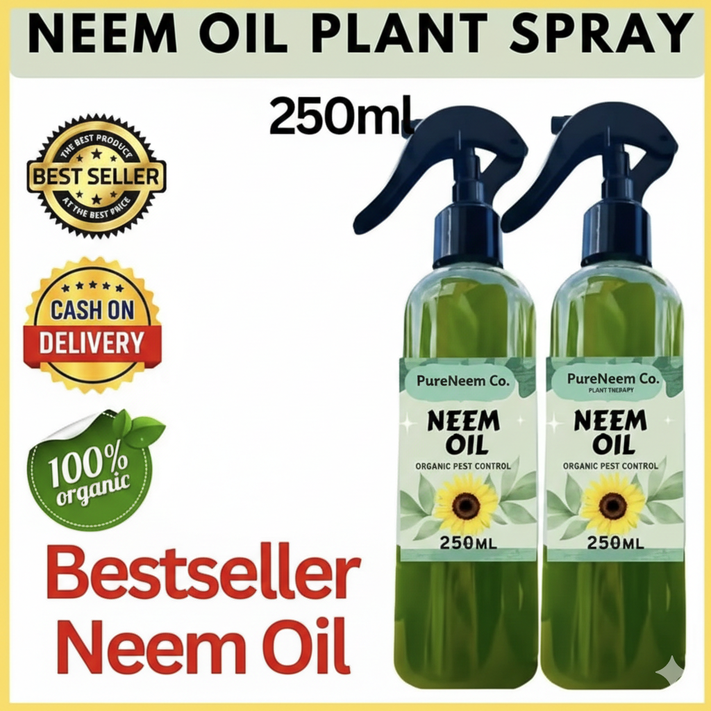 Neem Oil Spray Plants Insecticide Pesticide Refill 1 Liter 500ml 1 Gallon 3750ml