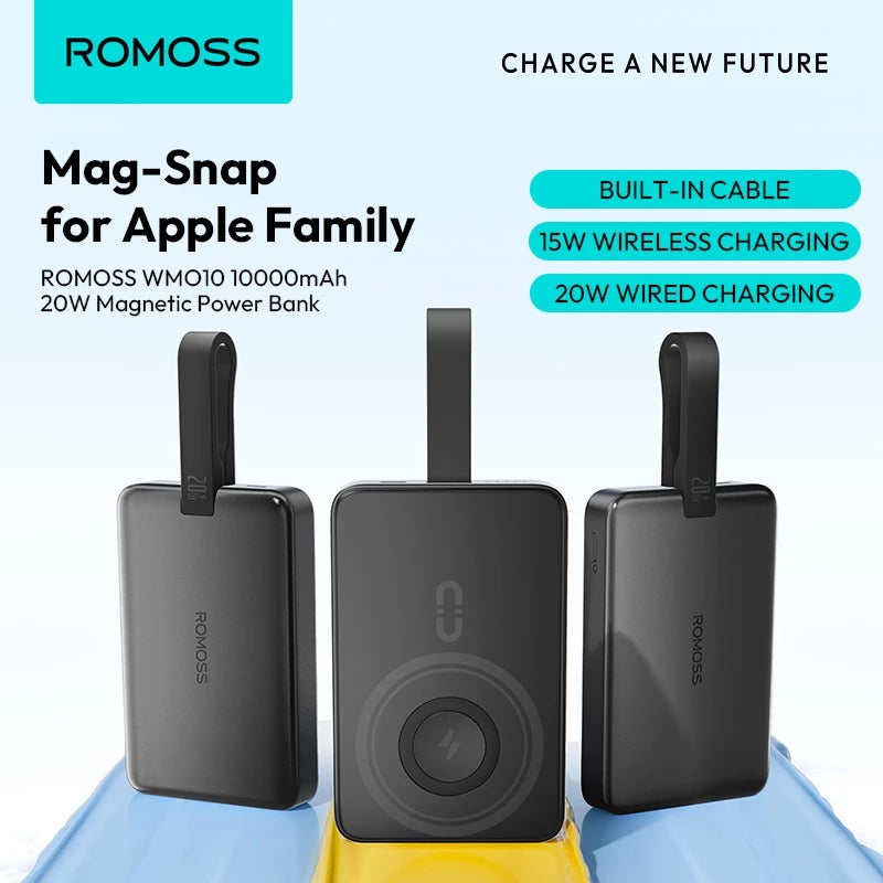 Romoss WMO10 10000mAh 20W Magnetic Power Bank
